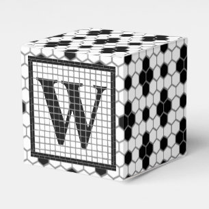 Hex Tile Print Monogram Fevor Box Geschenkschachtel