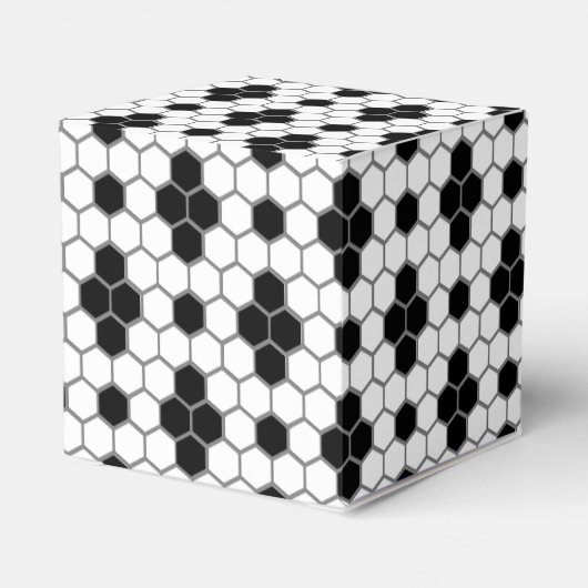 Hex Tile Print Monogram Fevor Box Geschenkschachtel (Rückseite)