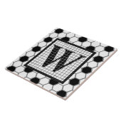 Hex Tile Print Monogram Fliese (Seite)
