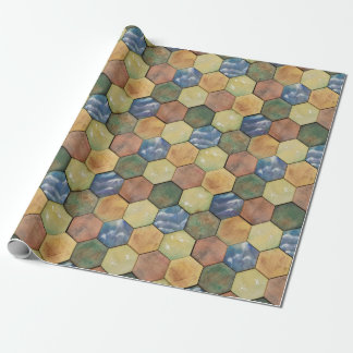 Hex Tile Wrapping Paper Geschenkpapier