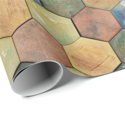 Hex Tile Wrapping Paper Geschenkpapier (Rolleneckpunkt)