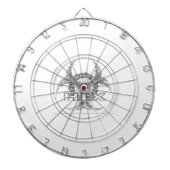 HEX Weiße Tafel Dartscheibe (vorne)
