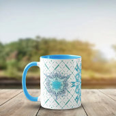 Hexa-Dreiecke-Yantra-Blätter Tasse