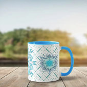 Hexa-Dreiecke-Yantra-Blätter Tasse