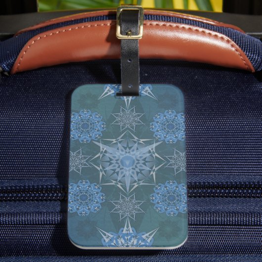 Hexa Dreiecke Yantra Petals Gepäckanhänger (Vorderseite Insitu 2)