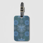 Hexa Dreiecke Yantra Petals Gepäckanhänger (Vorderseite Vertikal)