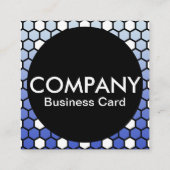 Hexa-Firmenkarte Quadratische Visitenkarte (Rückseite)