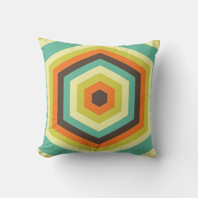 Hexa Groove Echoes Kissen (Vorderseite)