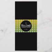 Hexa Honeycomb Apiary Honey Menu Menükarte (Rückseite)