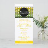 Hexa Honeycomb Apiary Honey Menu Menükarte (Stehend Vorderseite)