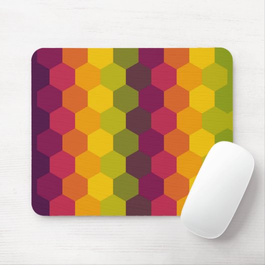Hexa Sunset Fade Mouse pad Mousepad (Mit Mouse)