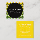 Hexa-Wabenkarte Quadratische Visitenkarte (Vorne/Hinten)