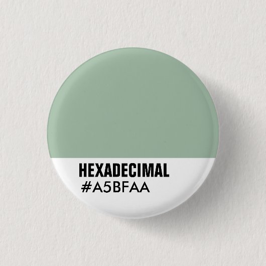 HEXADECIMAL Color Template - Custo... - Individual Button (Vorderseite)