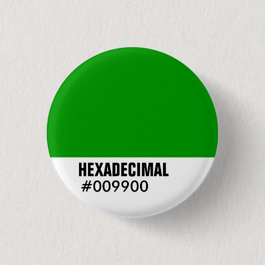 HEXADECIMAL-Farbvorlage Button (Vorderseite)