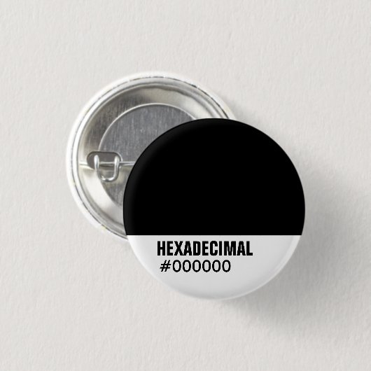 HEXADECIMAL-Farbvorlage - Maßgeschneiderte Button (Vorne & Hinten)