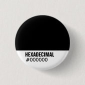 HEXADECIMAL-Farbvorlage - Maßgeschneiderte Button (Vorderseite)