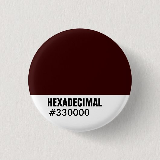 HEXADECIMAL-Farbvorlage - Maßgeschneiderte Button (Vorderseite)