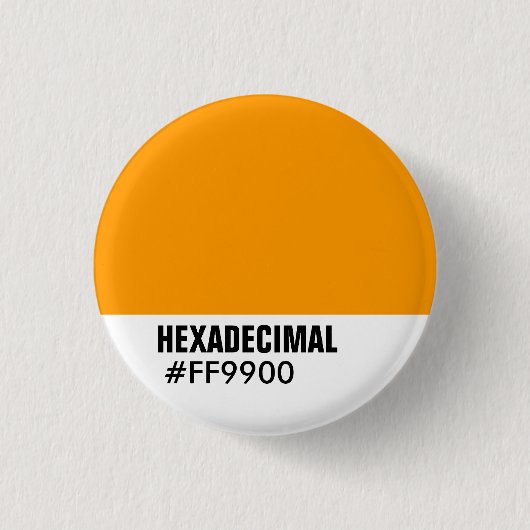 HEXADECIMAL-Farbvorlage - Maßgeschneiderte Button (Vorderseite)
