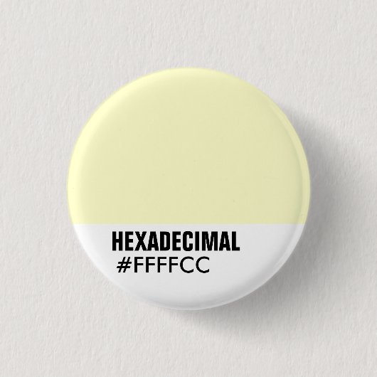 HEXADECIMAL-Farbvorlage - Maßgeschneiderte Button (Vorderseite)