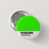 HEXADECIMAL-Farbvorlage - Maßgeschneiderte Button (Vorne & Hinten)