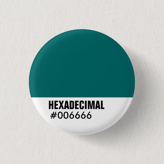 HEXADECIMAL-Farbvorlage - Maßgeschneiderte Button (Vorderseite)