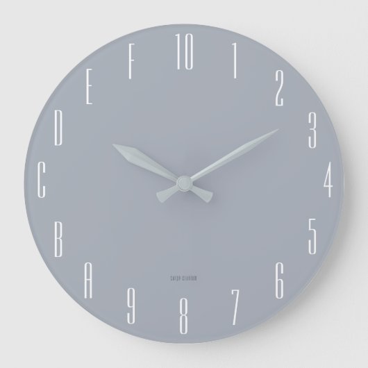 Hexadecimal Geek (Narrow) Große Wanduhr (Vorderseite)