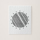 Hexadezimal denken (Spaß für Blockvorlagen Puzzle (Vertikal)