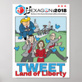 Hexagon 2018: Getweetet Land der Freiheit Poster (Vorne)