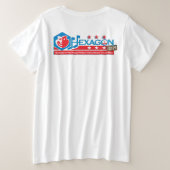 Hexagon 2019: Herumtollen im Sumpf mit Logo T Große Größe T-Shirt (Design Rückseite)