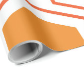 Hexagon abstract geometrical pattern in orange and geschenkpapier (Rolleneckpunkt)
