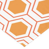 Hexagon abstract geometrical pattern in orange and kurzer tischläufer (Ecke)