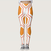 Hexagon abstract geometrical pattern in orange and leggings (Vorderseite)