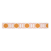 Hexagon abstract geometrical pattern in orange and satinband (Vorderseite)