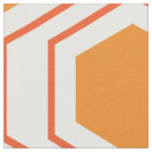 Hexagon abstract geometrical pattern in orange and stoff (Nahaufnahme)