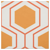 Hexagon abstract geometrical pattern in orange and stoff (Muster)