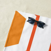 Hexagon abstract geometrical pattern in orange and strandtuch (Beispiel)