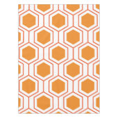 Hexagon abstract geometrical pattern in orange and tischdecke (Vorderseite)