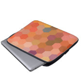 Hexagon Abstrakt Art | Modernes geometrisches Must Laptopschutzhülle (Vorne Knopf)
