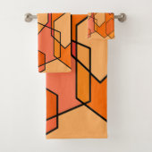 Hexagon Bauhaus Badhandtuch Set (Insitu)