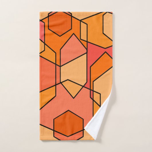 Hexagon Bauhaus Badhandtuch Set (Handtuch)