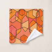 Hexagon Bauhaus Badhandtuch Set (Waschlappen)