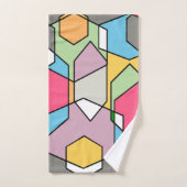 Hexagon Bauhaus Badhandtuch Set (Handtuch)