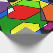 Hexagon Bauhaus Geschenkpapier (Ecke)