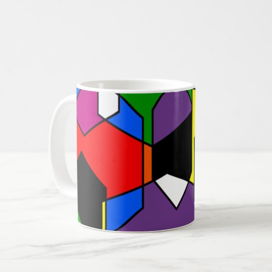 Hexagon Bauhaus Kaffeetasse (Vorderseite Links)