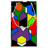 Hexagon Bauhaus Kleine Geschenktüte (Rückseite)