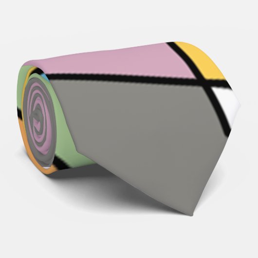 Hexagon Bauhaus Krawatte (Gerollt)