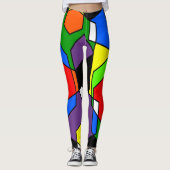 Hexagon Bauhaus Leggings (Vorderseite)