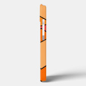 Hexagon Bauhaus - Orange Case-Mate iPhone Hülle (Rückseite / Links)