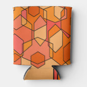 Hexagon Bauhaus - Orange Dosenkühler (Vorderseite)