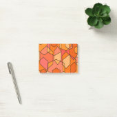 Hexagon Bauhaus - Orange Post-it Klebezettel (Büro)